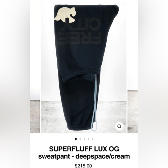 SUPERFLUFF LUX OG sweatpant - deepspace/cream - Picture 4 of 7